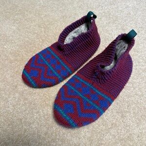 Bombas Fair Isle Double Cushion Gripper Slippers Size XS